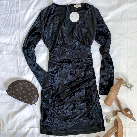 Velvet Mini Bodycon Dress - Picture 3 of 5